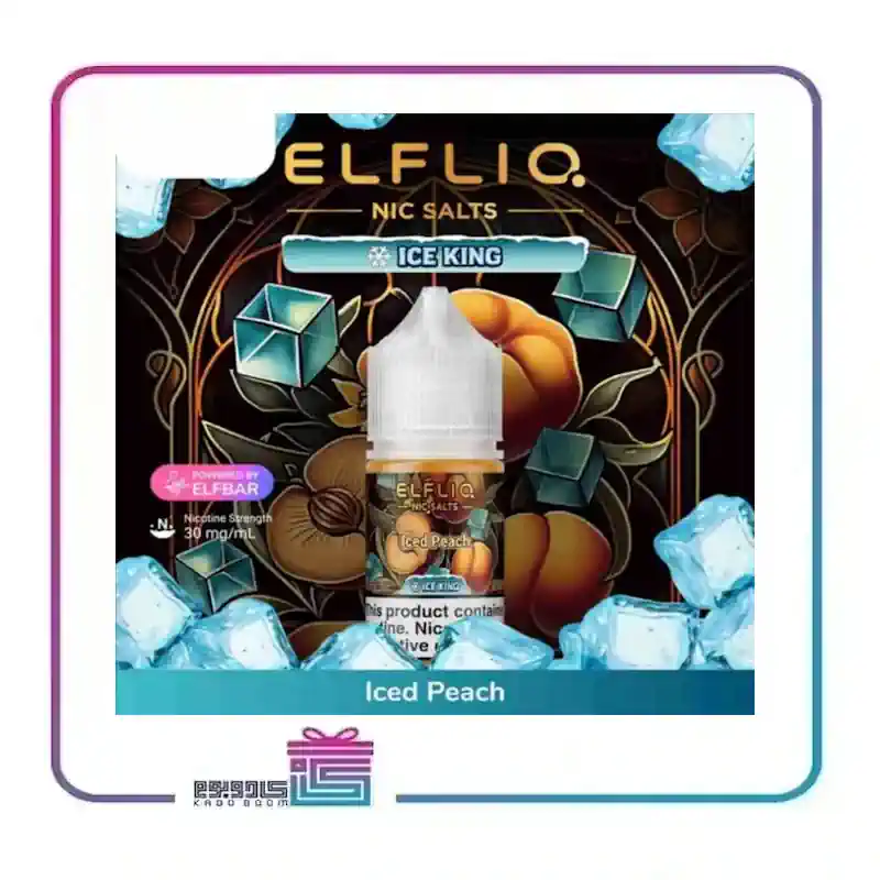 سالت برند الفبار طعم هلو یخ 30 میلی گرم elfbar salt 30 mil